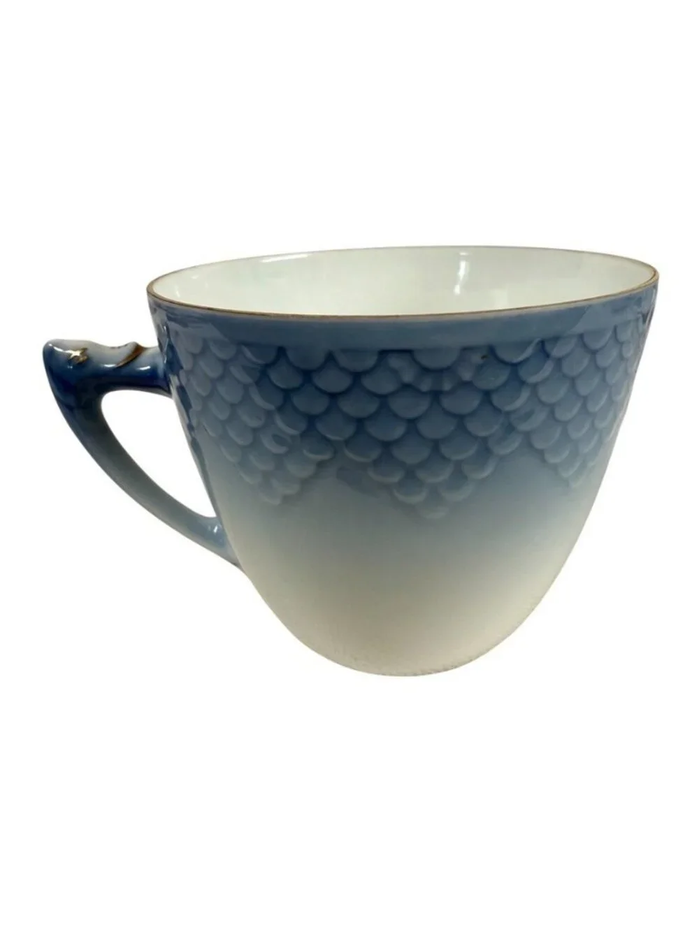Bing & Grondahl Copenhagen Seagull Gold Rim Cup and Saucer Set of 8